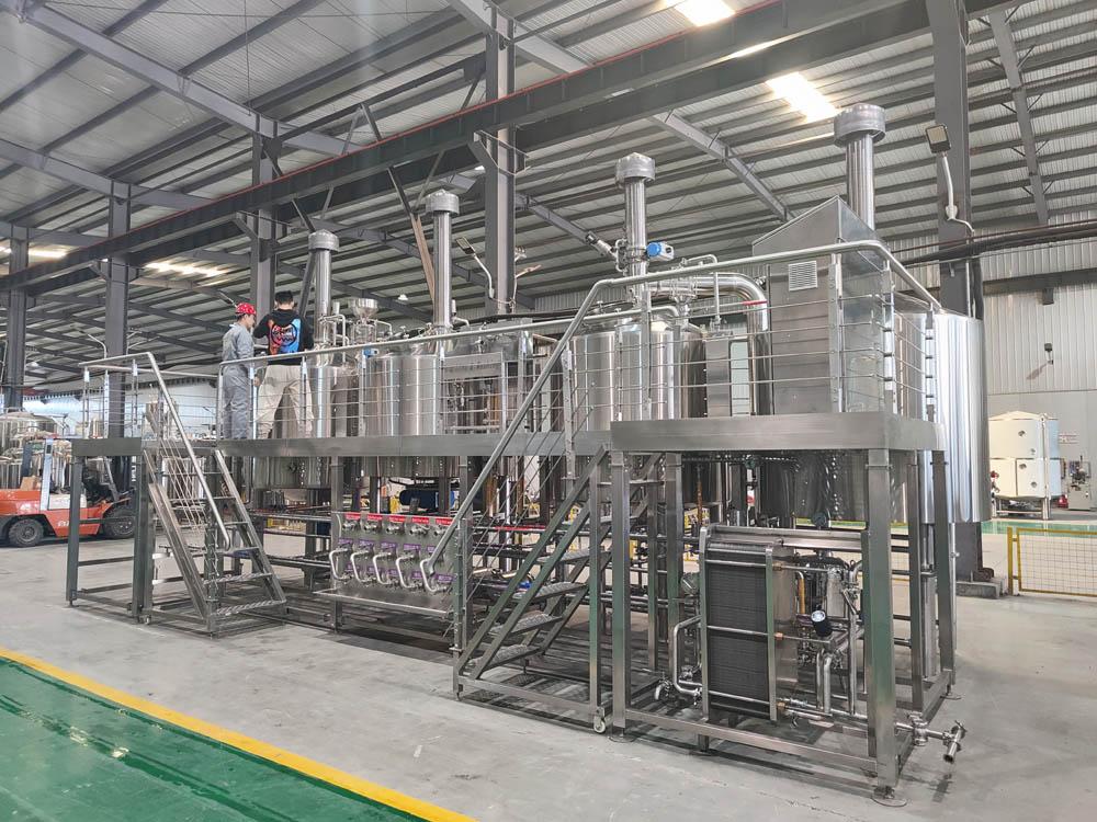 2000l 20 hl 4-vessel steam semiauto commercial beer brewing systems